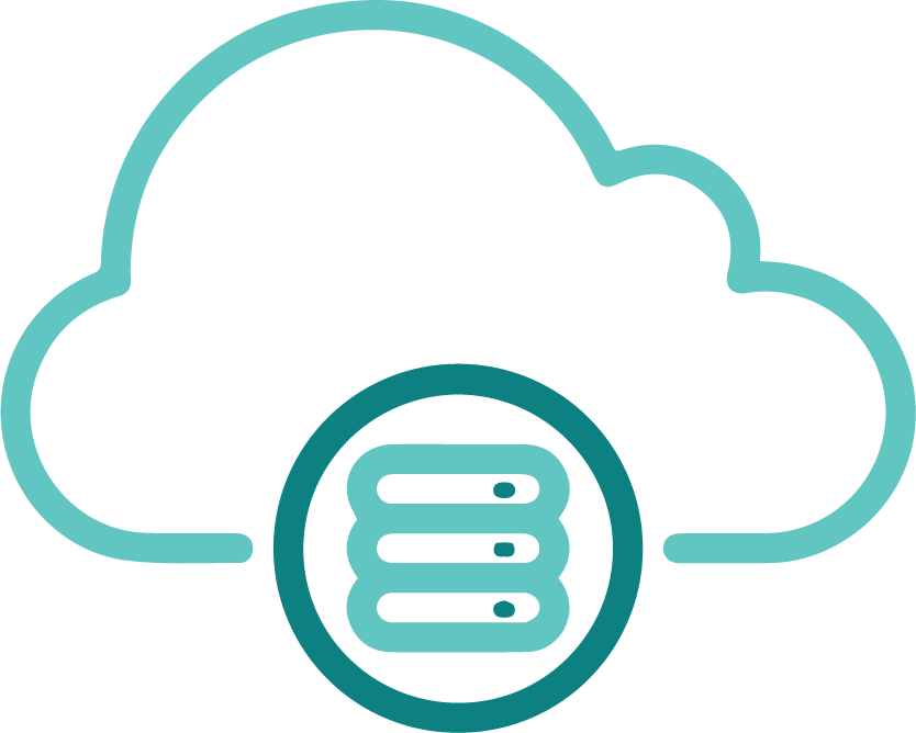 Hybrid Cloud Icon